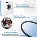 5PCS 38174 Belt Washer Drive Belt 27001006 Replacement for Speed Queen Whirlpool Alliance Maytag Amana Crosley Replaces WP27001006 40053601 40053606 AP6007462 PS11740577 Washer Agitator & Spin Belt