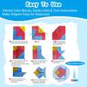 Origami Kit for All Ages 3D origami set with Guiding Book,152 Paper with 72 Patterns Double-Sided Colored Thick Origami Paper Suitable for Festival Gifts, Beginners & DIY Crafts