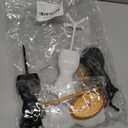 Female Mannequin Torso, 4Pcs Mini Doll Dress Form Manikin Body with Base Stand for Sewing Dressmakers Dress Jewelry Display, Black&White, 25x7.5cm/9.82x2.95inch, Mixed Style