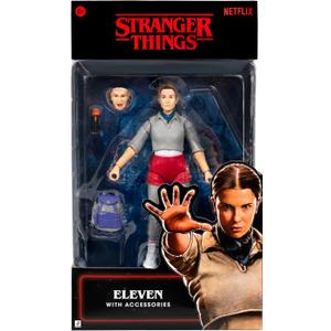 Stranger Things Eleven Upside Down Collector Figure - 6-Inch Highly Detailed Figure with Soft Good Clothing and Unique Accessories