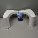 Squatty Potty Simple Curve Bathroom Toilet Stool 7" White