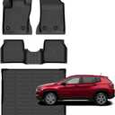 for Jeep Compass Floor Mats 2017-2026,Car Mats for Jeep Compass All Weather Anti-Slip Mats Cargo Liner Accessories
