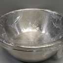 304 Stainless Steel Microporous Colander, 3.5QT Large Capacity with Mixing Bowl For washing vegetables fruit and rice and for draining cooked pasta(2PC)