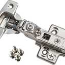 Soft Close Cabinet Hinge Set. 10 Frameless Half Overlay Cabinet Hinges for Kitchen Cabinets with Adjustable Closing Speeds.