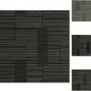 24" x 24" Self-Adhesive Carpet Tiles, 10 Pack Peel and Stick Carpet Squares for Indoor Flooring, Non-Slip Squares Carpet Floor Tile for Basement, Bedroom, Office, Easy DIY Installation