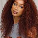 Beauty Forever Curly Glueless Wigs Human Hair 7X5 Pre-Everything Bye Bye Knots Wear and Go Wig with Reddish Brown,Pre Plucked Pre Cut HD Lace Front Curly Wig for Women 150% Density 33B Color 22inch (22 Inch, 33B Reddish Brown7x5 GluelessJerry Curly)