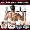 Pull Up Bar for Doorway, Upgrade Chin up Bar for Doorway Without Screws, Portable Strength Training Door Frame Pull-up Bars, Door Workout Bar with Foam Grips for Home (Silver)