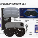 Heated Eye Mask for Dry Eyes – Warm Compress for Migraine, Stye & Puffiness – Eye Heating Pad for Sleeping, Dark Circles, Overnight Relief – USB Rechargeable Self Heating Eye Treatment