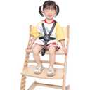 Fornel High Chair Straps, 5 Point Harness Strap for Adjustable Wooden Highchair for Toddlers
