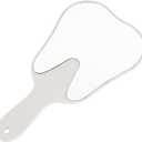 Annhua Handheld Mirrors with Handle Small Face Mirror, Tooth Shaped Hand Mirror Makeup, Used for Dentist Office, Clinic, Bathroom, Barber and Salon - White