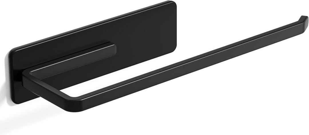 5 x Heavy-Duty Magnetic Paper Towel Holder for Fridge, Fits Jumbo Rolls, Black, 12.4 inches