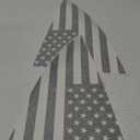 Bogar Tech Designs Precut Quarter Window American Flag Vinyl Decal Compatible with Tesla Model Y, Matte Black