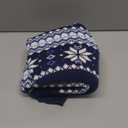 KOOLTAIL Cable Knit Dog Sweater Turtleneck, Cold Weather Pullover Classic Knitwear, Snowflake Pattern Thick Warm Winter Pet Clothes, Dog Christmas Sweater for Small Medium Large Dogs Cats, Navy Blue, Large