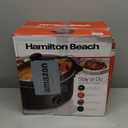 Hamilton Beach Stay or Go Portable Slow Cooker with Lid Lock, Dishwasher-Safe Crock, 6-Quart, Black 33261