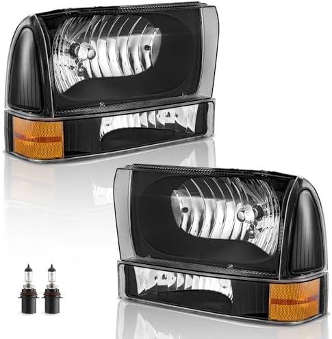 Headlights Halogen for 1999-2004 Ford F250 F350 F450 F550