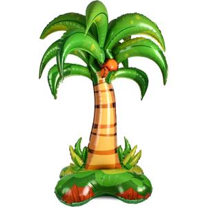 1PC Big Coconut Tree Balloon Giant Inflatable Palm Tree Hawaii Party Decoration for Birthday Wedding Baby Shower Valentine Tropical Beach Party Supplies
