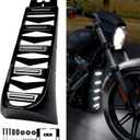 Motorcycle Front Chin Fairing Spoiler Assembly for Harley Davidson Softail Breakout, Front Lower Radiator Cover for Harley Davidson Softail Breakout Street Bob Fat Bob 2018-2024 Accessories