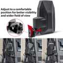 Adjustable Side Rear View Mirrors for Polaris Ranger 1000 XP 570 900 17-24, Folding Rearview Side Mirrors for Polaris Ranger XP 1000 900 570 Crew Diesel 2017-2024 Accessories (2PCS)