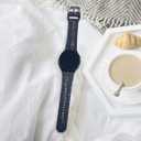 JunXiangRui No Gap Band Replacement for Samsung Galaxy Watch 6 5 4 (44mm 40mm/45mm/46mm/42mm, 20mm, Blue)
