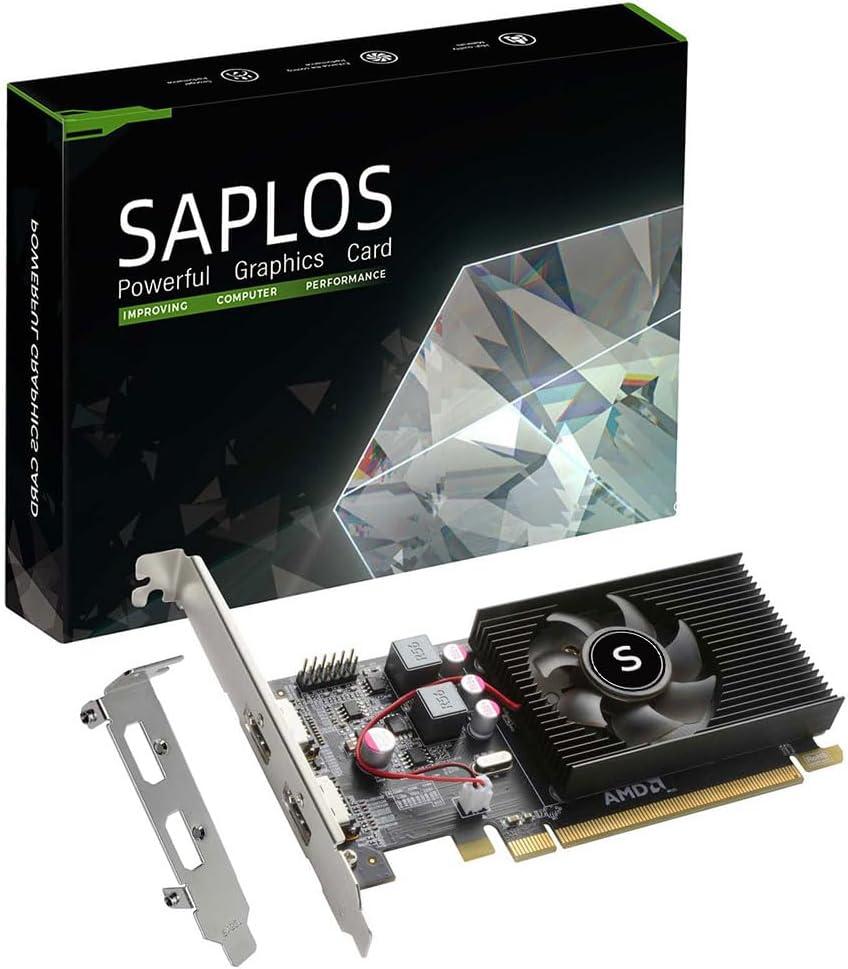 Radeon HD 6570 Graphics Card, Dual HDMI, 1G GDDR3 64-bit, Video Cards PC, Low Profile, Computer GPU, PCI Express x 16, 60W Low Power, Plug & Play, DirectX 11
