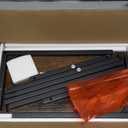 TUTOTAK C Shaped End Table, Tv Tray, Small Side Table, 28.7 inch Tall Couch Table, Tray Table, Sofa Table, Living Room, Bed Room, Brown TB01BB071