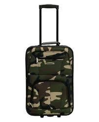 Rockland Luggage Bag Color Camo Comes with 3 Zip Up Pockets