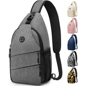 Pritent Crossbody Bags for Women Men Trendy Sling Bag Backpack Casual Chest Bag with Convertible Shoulder Strap