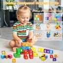 Magnetic Blocks for Toddlers 1-3, 1.4 inch Large Building Blocks Number ABC Learning Toys for 1 2 3 4 5+ Year Old Boys Girls Educational Montessori Toys for Preschool Activities 36PCS STEM Magnet Cube