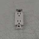 Amazon Basics Smart In-Wall Outlet, Works with Alexa Only, 15 Amps, 2.4 GHz Wi-Fi, No Hub Required, White