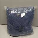 PHF 100% Cotton Waffle Weave Blanket Queen Size for Bed, Soft Lightweight & Breathable, All-Season Comfort, Luxury Aesthetic Woven Bedding for Home Decor, 90"x90", Bright Navy Blue