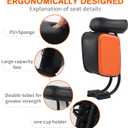 Scooter Seat with 10L Large Storage Bag & Cup Holder, Shock Absorption Seat Compatible with Xiaomi 1S M365 Pro Electric Scooter Accessory