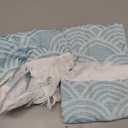 sea me at home Turkish Hand Towels for Bathroom, Kitchen Towels Decorative Set of 2, Luxury Turkish Cotton Dish Tea Towels 14 x 30 Inches for Modern, Boho, and Farmhouse Decor (Turquoise Waves)