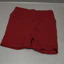 YEOREO Women's Biker Shorts 2.5" No Front Seam Elysina High Waist Hidden Scrunch Workout Gym Yoga Running Shorts (Large, Anchor Red)