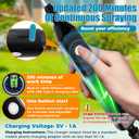 2 Gallon Electric Sprayer Battery Powered Garden Sprayer with 3 Mist Nozzles, Rechargeable Handle, Adjustable Shoulder Strap Pump Sprayer for Yard Lawn Spraying Plants, Watering, Weeds, Cleaning