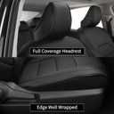EKR Camry Seat Covers for Toyota Camry SE,LE 2025 2026 Waterproof Leather Car Seat Cover Full Set for Trucks SUV-Faux Leather (Black)