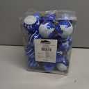 Joiedomi 24 Pcs Christmas Ball Ornaments, Blue & White 2.3 Deluxe Delicate Painting & Glittering Shatterproof Christmas Tree Ornaments for Wreath Garland Holiday Indoor Party