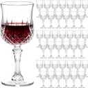 100PCS Plastic Wine Glasses, 7OZ Clear Reusable Plastic Goblets for Wedding