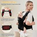 CUBY Baby Carrier Newborn to Toddler, Breathable Baby Front Carrier with Adjustable Neck Support - Hands Free Newborn Toddler Carriers for Travel Outdoor up to 40lbs (Black)