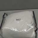 QJmydeco Beige White Cute Blackout Curtains 84 Inches Long 2 Pack, Insulated Sliding Door Curtain UV Heat Blocking Drapes for Living Room/Bedroom Faux Linen Ceiling Pins Hooks&Back Tab(W50 x L84)