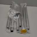 Chrome Shower Curtain Rod 31 to 104 Inch,1 Inch Diameter Adjustable Spring Tension Curtain Rod No Drilling Stainless Steel Telescoping Rod,No Rust