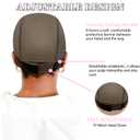 HD Lace Wig Grip Cap for Women Non Slip 4×5 Adjustable Elastic Wig Caps(Brown)