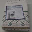 BESTSWEETIE 4x6 Area Rugs for Living Room Washable Moroccan Farmhouse Neutral Geometric Low Pile Non-Slip Soft Print Pattern Rug for Bedroom Kitchen Dining Room Entryway Green/Brown