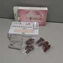 Professional Manicure Pedicure Kit, Cordless Electric Nail File Set, Rechargeable Pedicure Tools for feet, 5 Speeds Hand Foot Care Nail Drill for Thick Nail Toenail Cuticle Women Men Baby Pets-Rose (Pink)