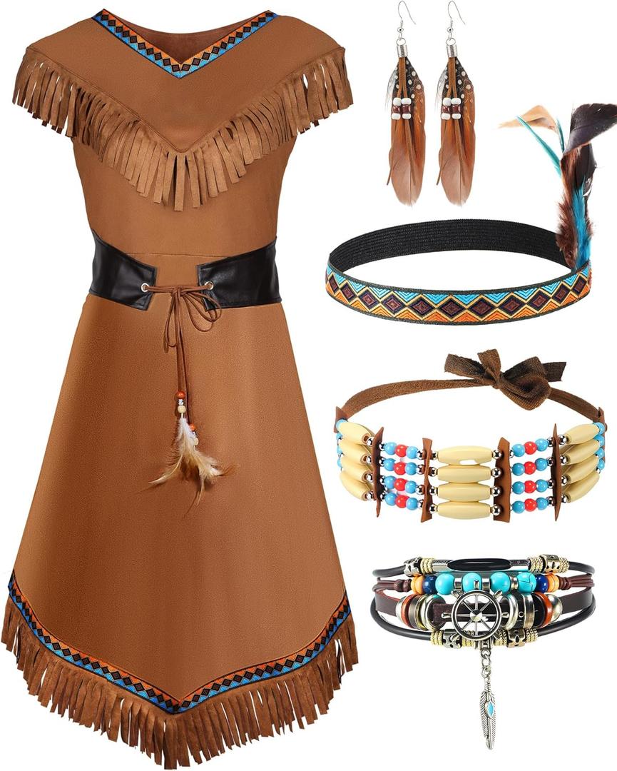 Haysandy Women's Halloween Costume Maiden Princess Outfit for 60s 70s Lady Halloween Cosplay Dress (Medium)