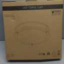 DLLT Flush Mount LED Ceiling Light: 13 Inch 5CCT (3000K-6000K) & Dimmable Ceiling Light Fixtures for Bedroom Hallway - 24W Modern Brushed Nickel Super Bright Kitchen Lighting Fixtures Ceiling