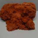 XeGe Fluffy Faux Fur Duvet Cover King Size, Luxury Shaggy Plush Burnt Orange Comforter Cover 1 PC, Soft Furry Fuzzy Velvet Terracotta Bedding with Zipper Closure for Bedroom (King, Burnt Orange)