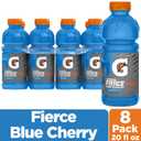 Gatorade Fierce Blue Cherry Thirst Quencher, 20 Fl Oz Bottles, 8 Pack (EXP 12/02/26)