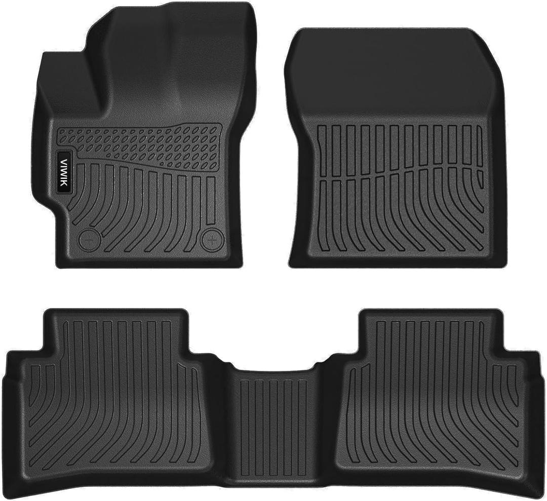 VIWIK Floor Mats for Toyota Corolla Sedan 2020-2024 (NOT Fit Hybrid/4 Door Hatchback), TPE Car Mats All Weather Custom Floor Liners Full Set 1st and 2nd Row, Car Accessories for Corolla Sedan Non-Slip