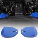 Rear Strut Tower Covers Compatible with Chevrolet Corvette C8 2020-2023, ABS Plastic Engine Bay Shock Protection Panel Cover Trim, 2pcs C8 Accessories (Blue color)