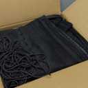 12 FT Trampoline Replacement Safety Enclosure Net for 6 Straight Poles Round Frame Trampolines, Breathable and Weather-Resistant with Adjustable Straps(NET ONLY)